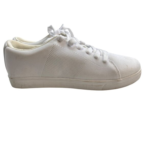 White Canvas Lace-Up Goodfellow & Co. Sneakers Casual Low Top Shoes Size 10 - Picture 4 of 8